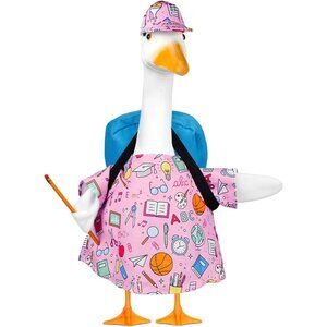 4Pcs Yard Goose Back to School Porch Goose Outfits Geese Clothes Patio Lawn
